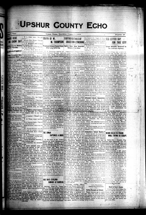 Attorney Joseph D. . Upshur county busted newspaper